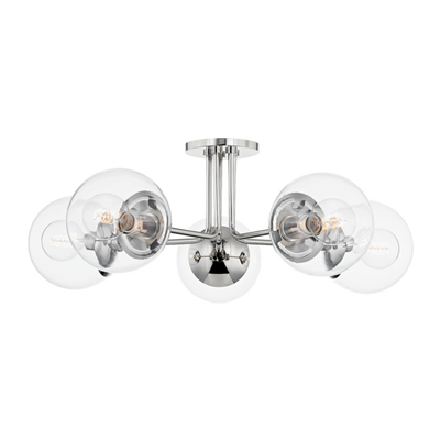 product image for Meadow 5 Light Semi Flush 3 16