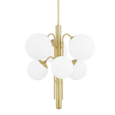 product image for ingrid 6 light chandelier by mitzi h504806 agb 1 26