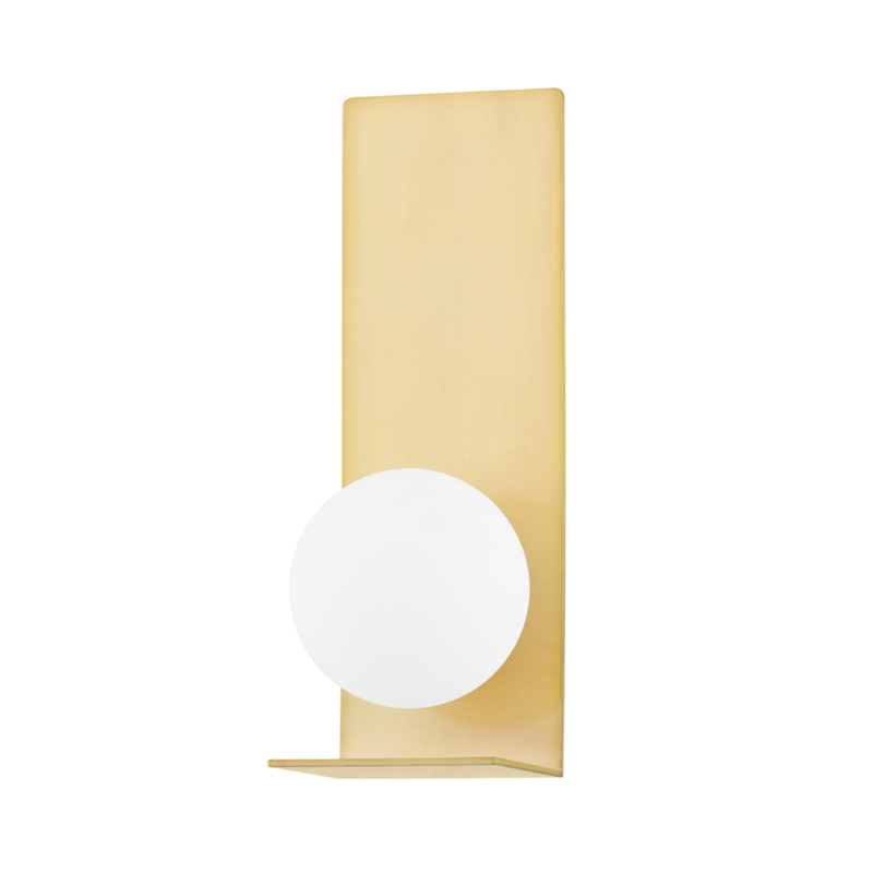 media image for lani 1 light wall sconce by mitzi h533101 agb 1 245