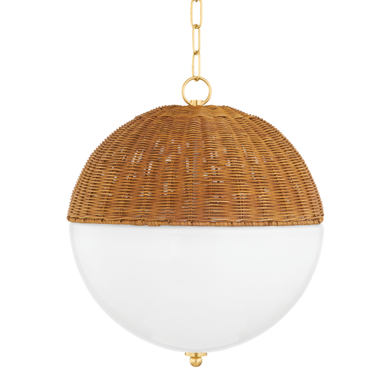 media image for summer 1 light large pendant by mitzi h603701l agb 1 293