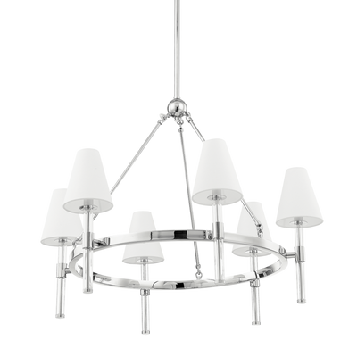 product image for janelle 6 light chandelier by mitzi h630806 agb 2 9