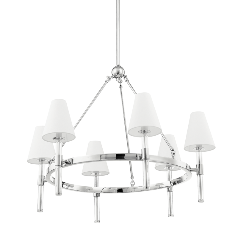 media image for janelle 6 light chandelier by mitzi h630806 agb 2 250