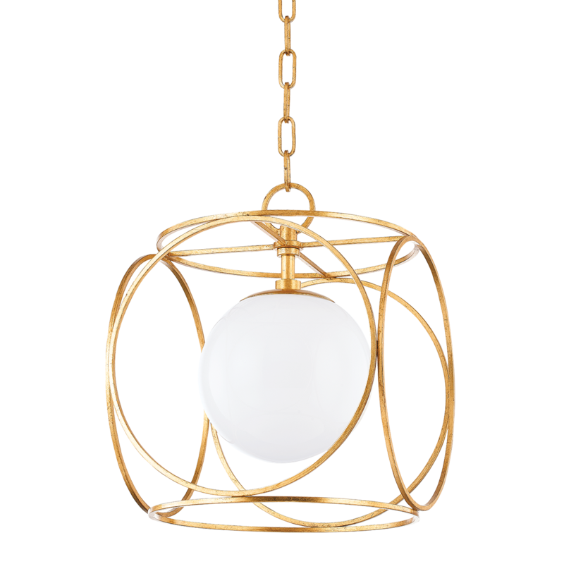 media image for claire 1 light small pendant by mitzi h632701s twh 2 299