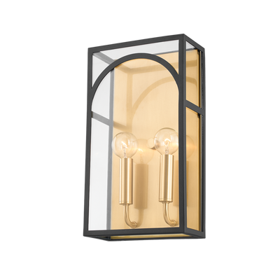 product image for addison 2 light wall sconce by mitzi h642102 agb tbk 1 78