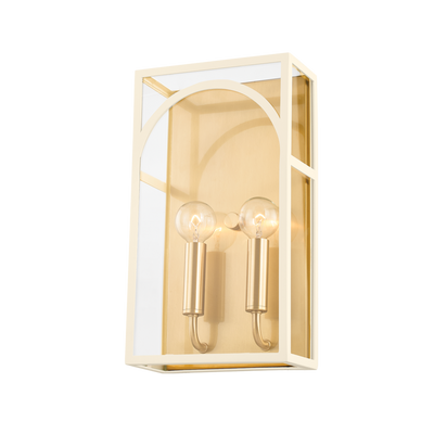 product image for addison 2 light wall sconce by mitzi h642102 agb tbk 2 90