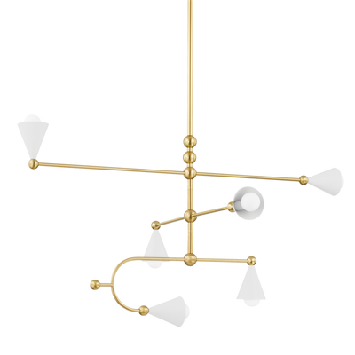 product image of hikari 6 light chandelier by mitzi h681806 agb swh 1 576
