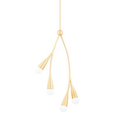 product image for elsa 4 light pendant by mitzi h689704 gl 1 8