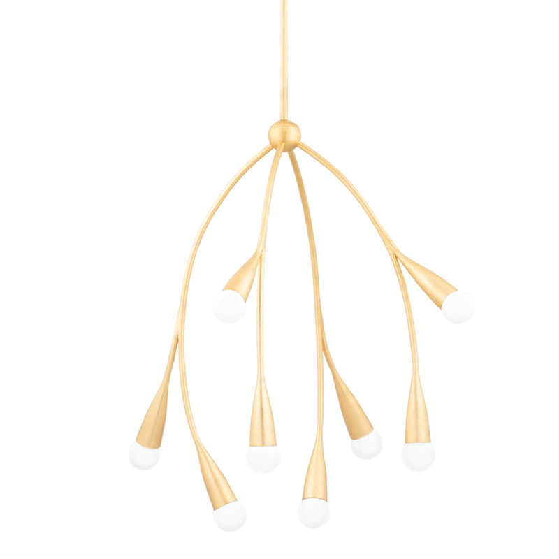 media image for elsa 8 light chandelier by mitzi h689708 gl 1 213