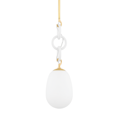 product image of marina 1 light pendant by mitzi h690701 agb twh 1 562