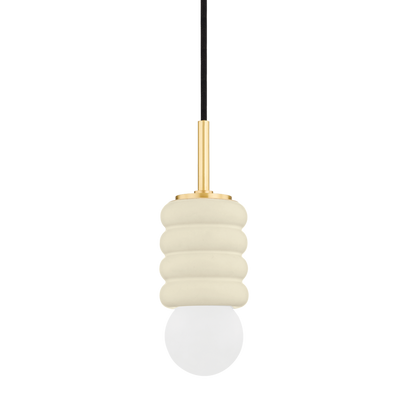 product image of bibi 1 light pendant by mitzi h691701 agb cai 1 57