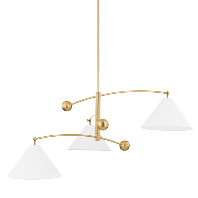 media image for birdie 3 light chandelier by mitzi h696803 agb 1 276
