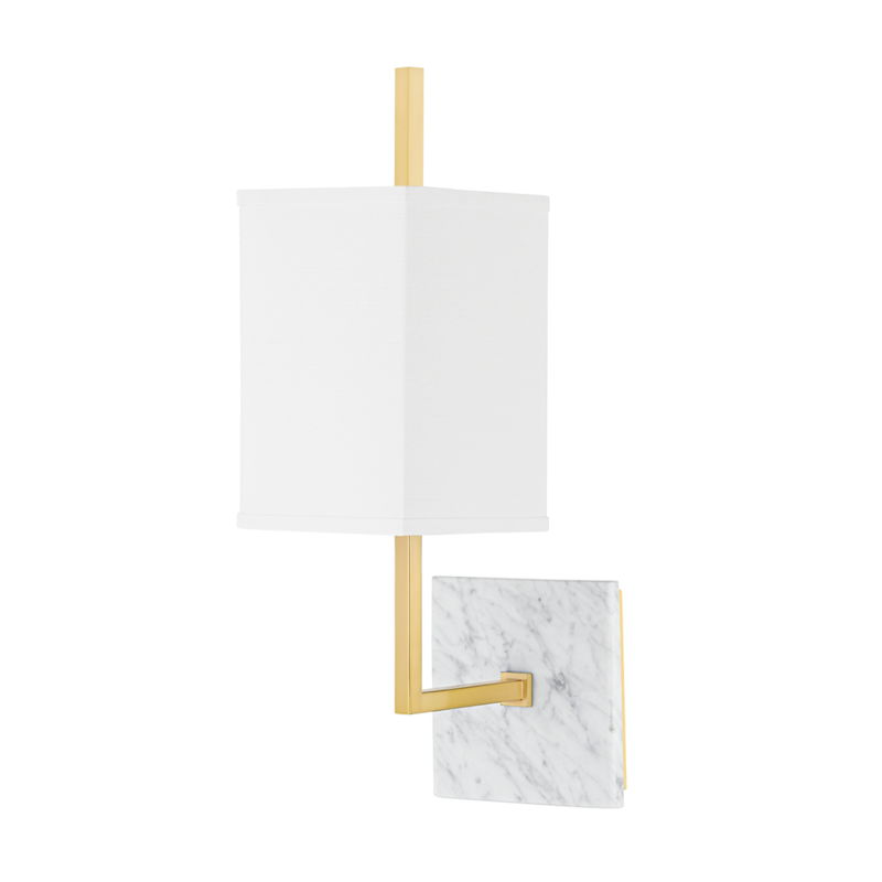 media image for mikaela 1 light wall sconce by mitzi h700101 agb 1 252