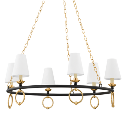 product image of haverford 6 light chandelier by mitzi h757806 agb tbk 1 581