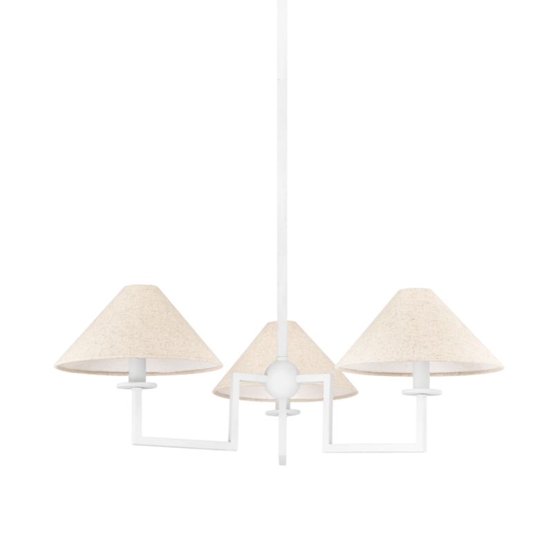 media image for gladwyne 3 light chandelier by mitzi h760803 twh 1 225