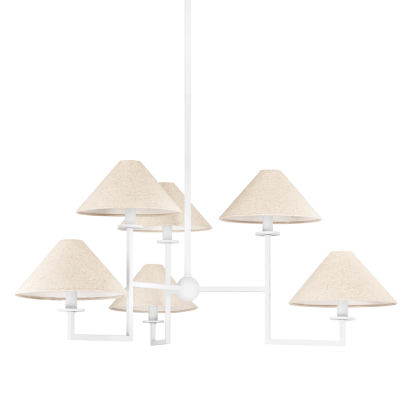 media image for gladwyne 6 light chandelier by mitzi h760806 twh 1 278