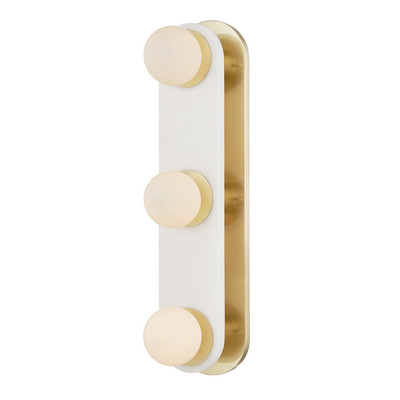 product image of Zora 3 Light Bath Sconce By Mitzi H797303 Agb 1 56
