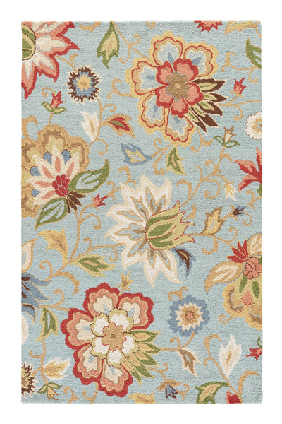 product image of zamora floral rug in slate aragon design by jaipur 1 564