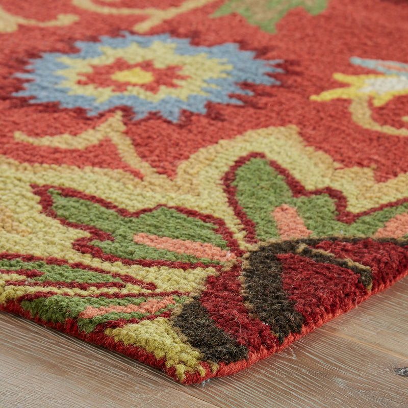 media image for zamora floral rug in bossa nova sulphur design by jaipur 2 22