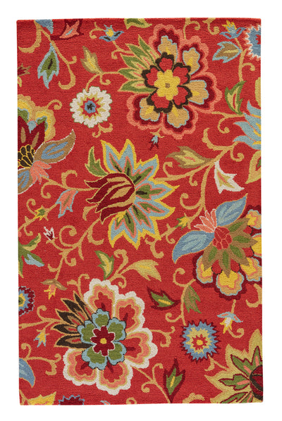 product image for zamora floral rug in bossa nova sulphur design by jaipur 1 30