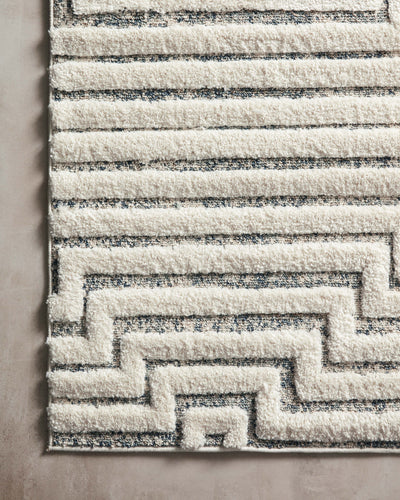 product image for Hagen Rug in White / Sky by Loloi II 9