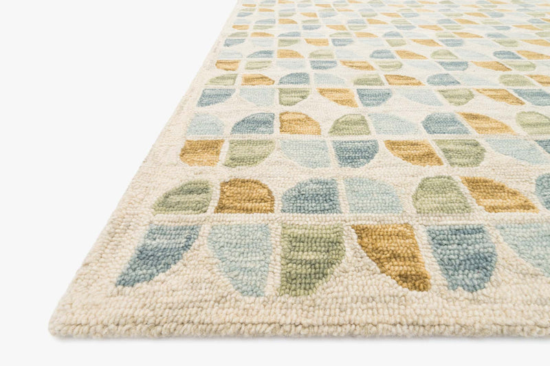 media image for Hallu Rug in Ivory & Sky by Loloi 285