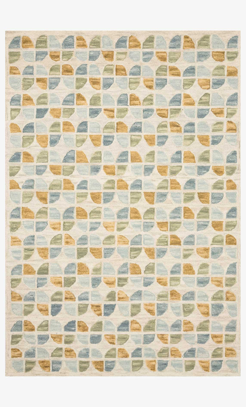 media image for Hallu Rug in Ivory & Sky by Loloi 246