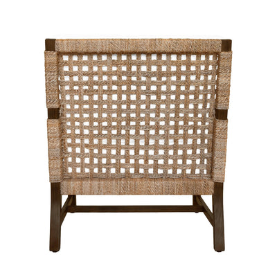 product image for Club Chair With Woven Seagrass Detail By Bd Studio Ii Harmon 4 5