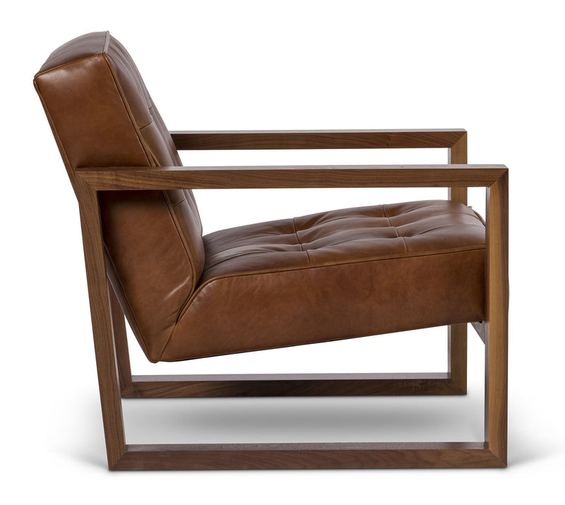media image for Harrison Leather Chair in Belle Warmth 230