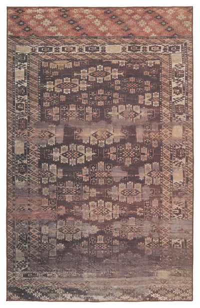product image for Harman Minerva Brown & Terracotta Rug 1 9