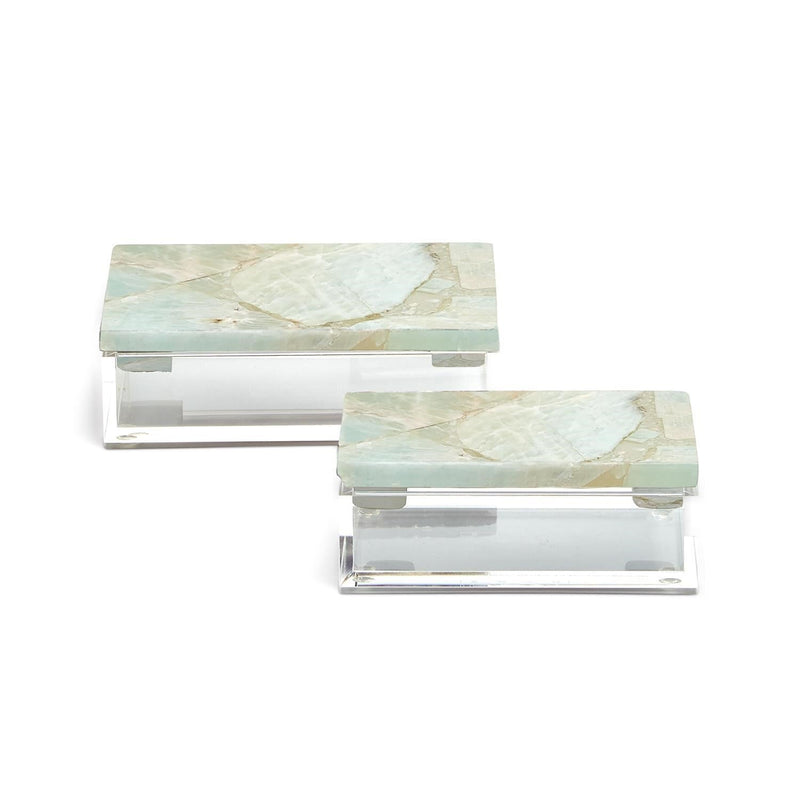 media image for Amazonite Boxes Set Of 2 By Tozai Hcm008 Ams2 1 247