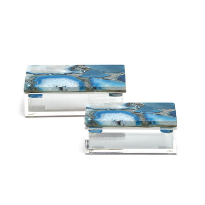 product image of Blue Agate Boxes Set Of 2 By Tozai Hcm008 Bls2 1 537