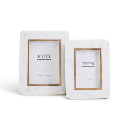product image for hoxton marble photo frame set of 2 1 6