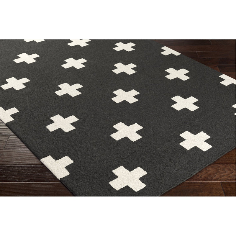 media image for Hilda HDA-2391 Hand Tufted Rug in Black & White by Surya 261