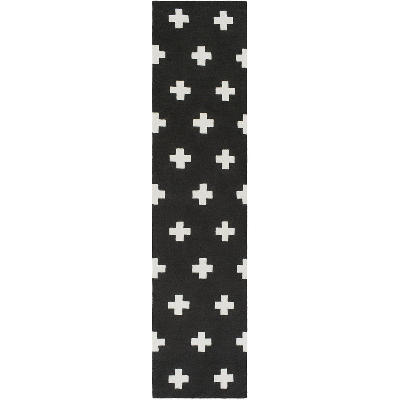 media image for Hilda HDA-2391 Hand Tufted Rug in Black & White by Surya 210