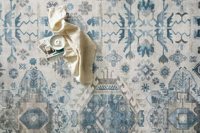 product image for Heidi Rug in Ivory / Ocean by Loloi II 3