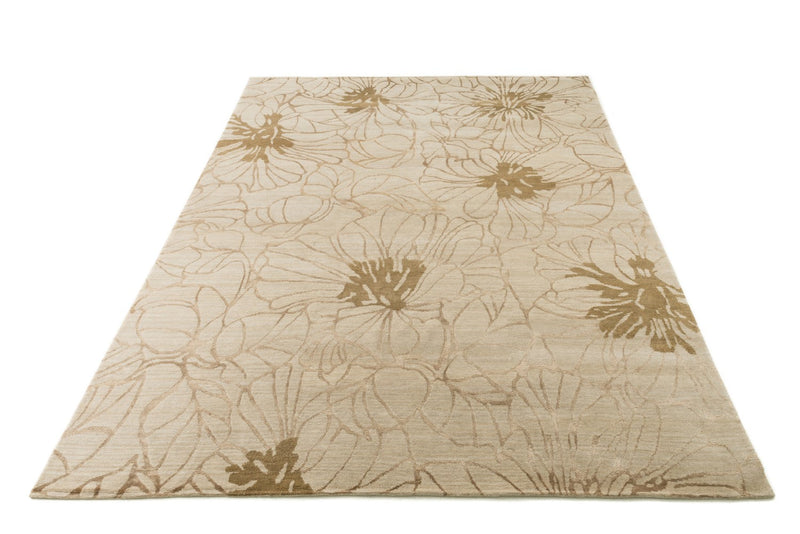 media image for Hermitage Hand Knotted Beige Rug 3 220