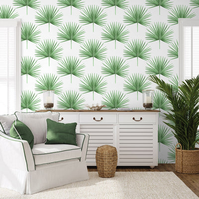 product image for Pacific Palm Peel & Stick Wallpaper in Greenery 82