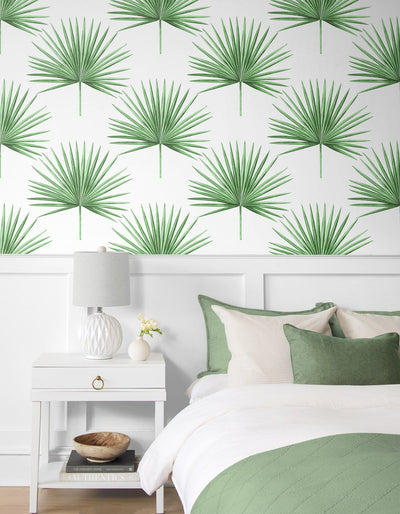 product image for Pacific Palm Peel & Stick Wallpaper in Greenery 98