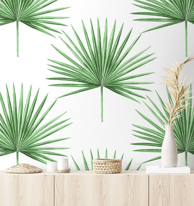 product image for Pacific Palm Peel & Stick Wallpaper in Greenery 17