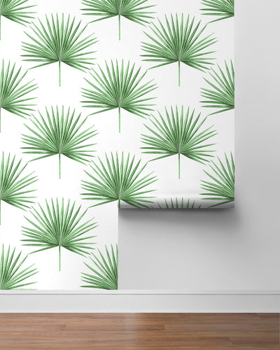 product image for Pacific Palm Peel & Stick Wallpaper in Greenery 68
