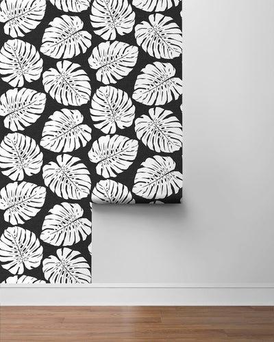 product image for Monstera Leaf Peel & Stick Wallpaper in Shadow 85