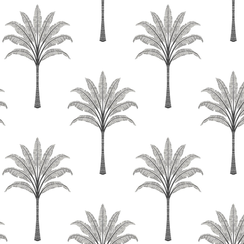 media image for Montgomery Palm Peel & Stick Wallpaper in Harbor Grey 245