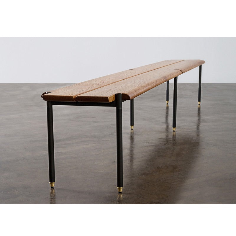 media image for Large Stacking Bench in Hard Fumed Oak design by District Eight 274