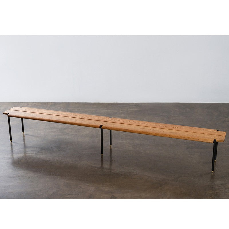 media image for Large Stacking Bench in Hard Fumed Oak design by District Eight 224