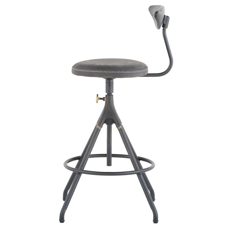 media image for 19.5" x 16.8" x 35.8-40.8" Akron Counter Stool by Nuevo 223