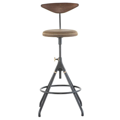 product image for 19.5" x 16.8" x 35.8-40.8" Akron Counter Stool by Nuevo 82