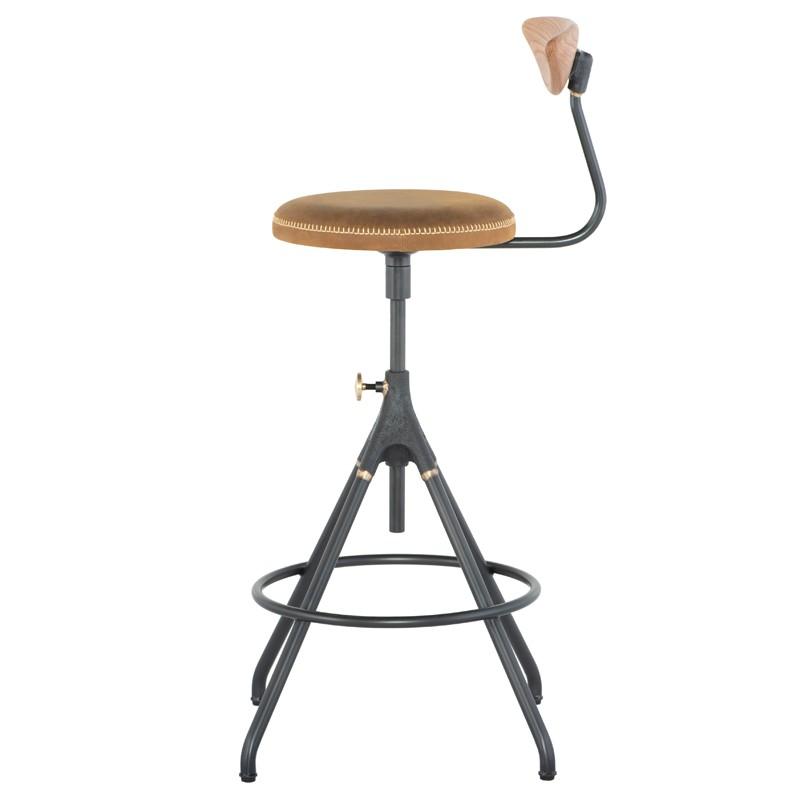 media image for 19.5" x 16.8" x 35.8-40.8" Akron Counter Stool by Nuevo 296
