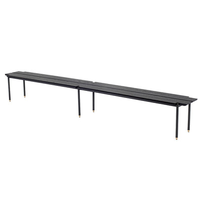 product image for large stacking bench in hard fumed oak design by nuevo 7 14