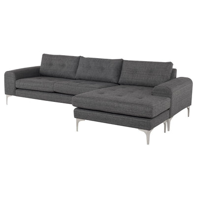 product image for Colyn Sectional in Dark Grey Tweed - Open Box 9 24