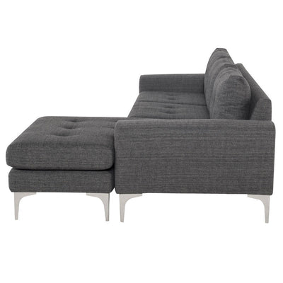 product image for Colyn Sectional in Dark Grey Tweed - Open Box 2 41